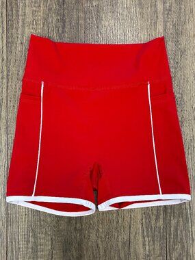 Classic Pocket Shorts- Red & White